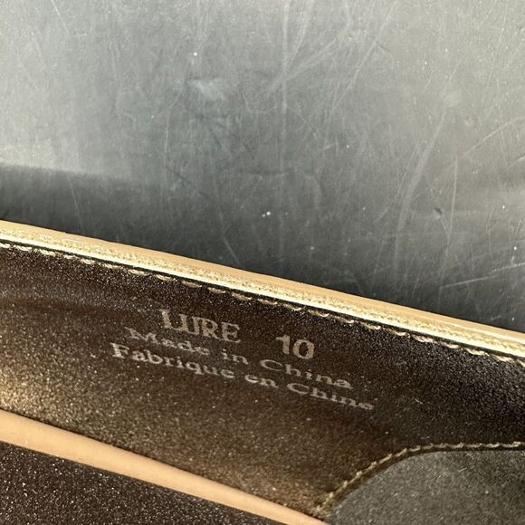 Jeffrey Campbell High Heel Pointed Toe Patent Leather Stiletto Pump Tan Size 10 - Picture 9 of 11